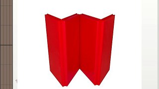 Cannons UK Foldable Gymnastics Mat - Red 8 ft x 4 ft x 50 mm