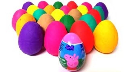Play Doh Eggs Peppa Pig Surprise Egg Angry Birds Mickey Mouse Thomas & Friends Cars 2 Surp
