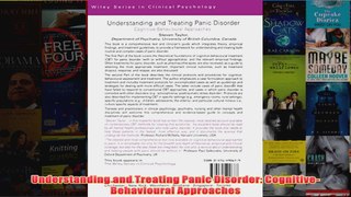 Understanding and Treating Panic Disorder CognitiveBehavioural Approaches