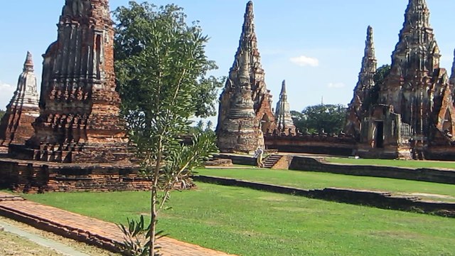 SITE ARCHÉOLOGIQUE D'AYUTTHAYA (THAÏLANDE) LE 25 NOVEMBRE 2015