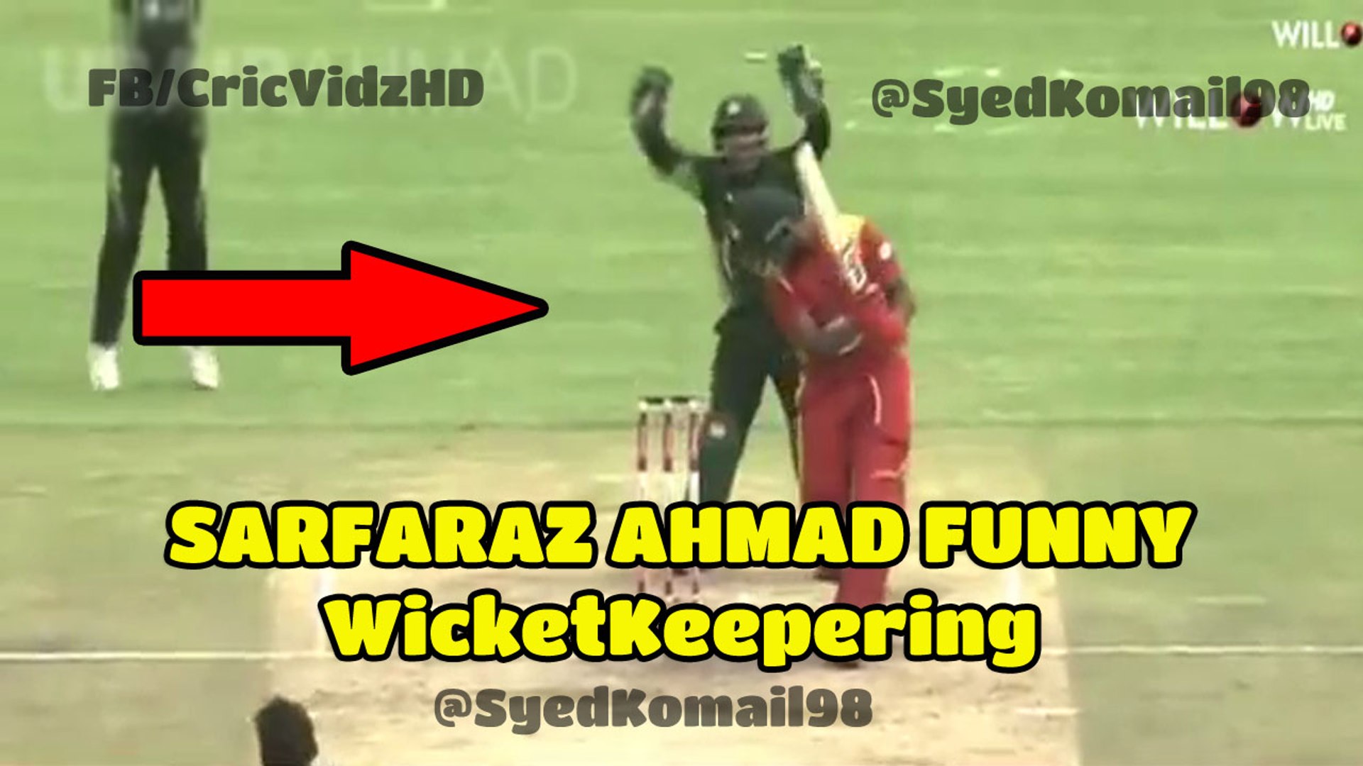 Sarfraz Ahmed Funny Wicket Keepering - video Dailymotion