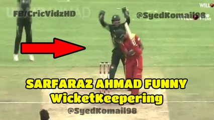 Sarfraz Ahmed Funny Wicket Keepering