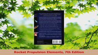 Download  Rocket Propulsion Elements 7th Edition PDF Online