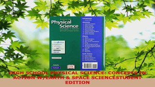 Download  HIGH SCHOOL PHYSICAL SCIENCE CONCEPTS IN ACTION WEARTH  SPACE SCIENCESTUDENT EDITION PDF Online