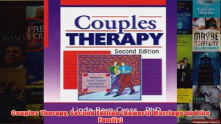 Couples Therapy Second Edition Haworth Marriage and the Family