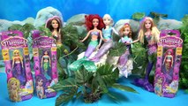 Robo Fish MAGICAL MERMAIDS Frozen Elsa Ariel little Mermaid dolls tails swim in water kids toys