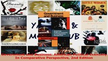 PDF Download  Government and Business American Political Economy In Comparative Perspective 2nd Edition Download Full Ebook