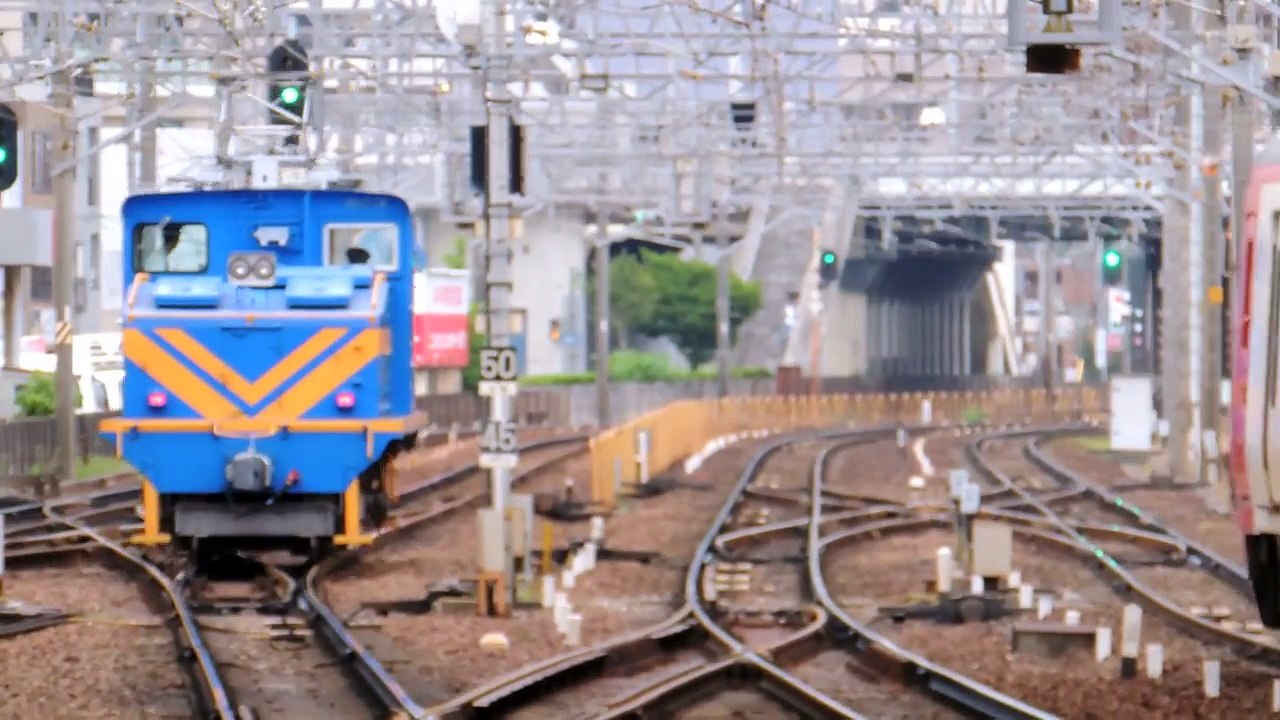名鉄デキ600　廃車回送4重連