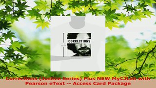 Read  Corrections Justice Series Plus NEW MyCJLab with Pearson eText  Access Card Package EBooks Online