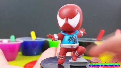 Clay Slime Ice Cream Surprise Spider-Man The Little Mermaid Donald Duck Calimero Pluto Halloween