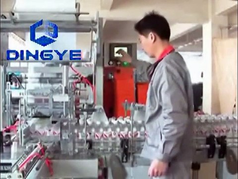 Máy cắt dán màng co QSJ5040A và rút màng co BES 5040A, máy rút màng co log chai(lon)tự động, máy bọc màng co pe tự động