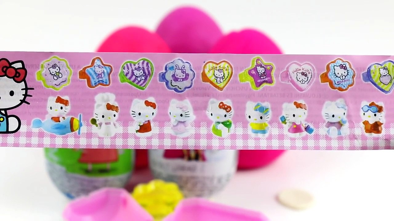 toy Kinder Surprise Eggs Peppa Pig Hello Kitty Frozen Play Doh Mickey Mouse Egg surprise egg