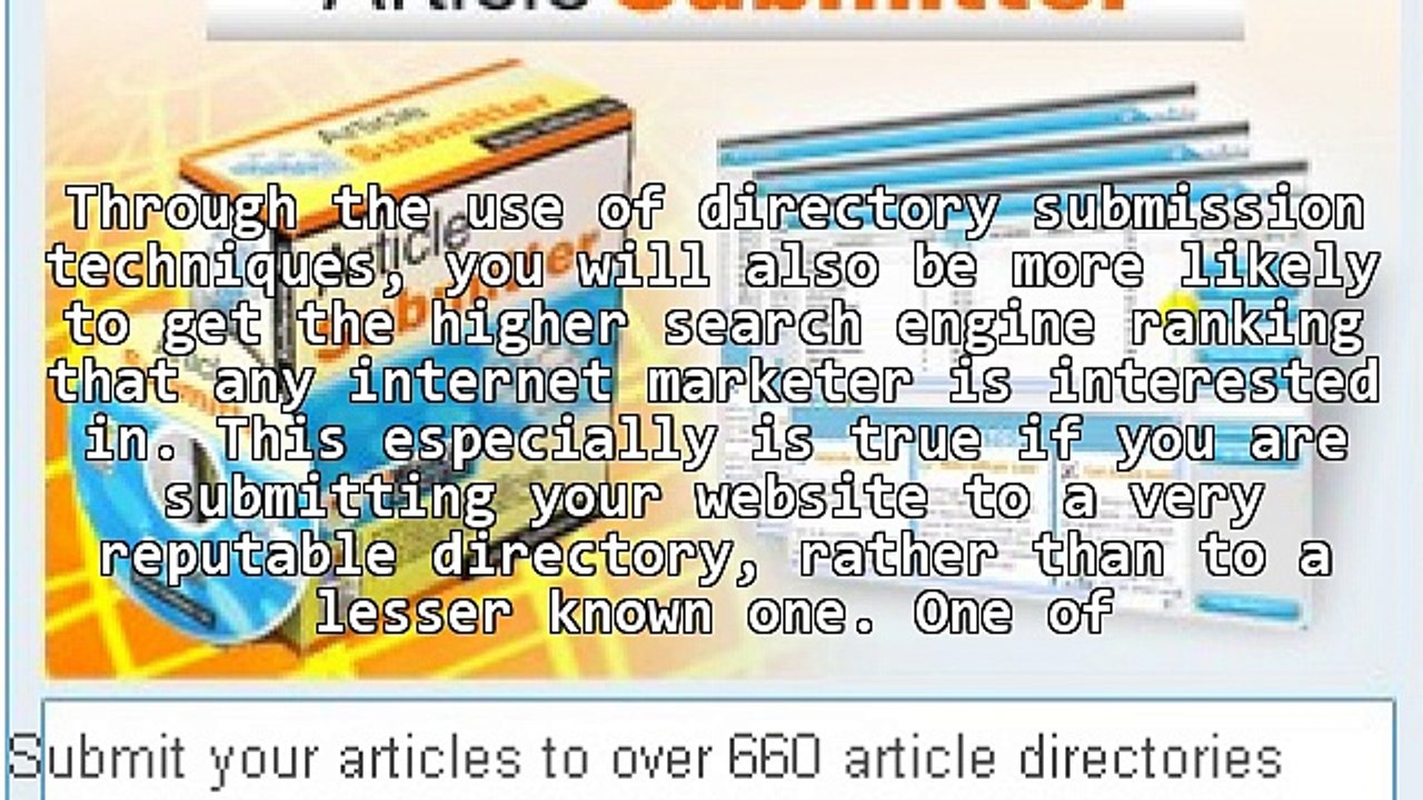 Directory Submission Has Replaced The Search Engine Submission
