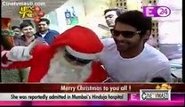 Set Par Abhi Ne Ki Santa Ke Saath Dher Saari Masti 25th December 2015 KumKum Bhagya