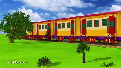 Engine Engine Number 9  - 3D Animation English Nursery rhyme for children