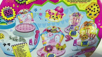 Shopkins Beados Tastee Bakery Set DIY Ultra Rare Pink Kooky Cookie Brown Pecanna Pie Activ