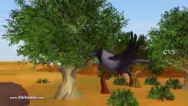 Ek Kauwa Pyaasa tha Poem - 3D Animation Hindi Nursery Rhymes for Children with Lyrics