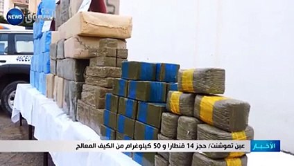 عين تموشنت  حجز 14 قنطارا و 50 كيلوغرام من الكيف المعالج