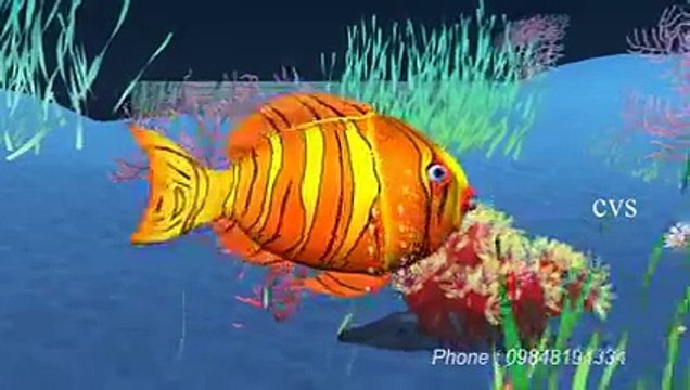 Machli jal ki rani hai - Fish 3D Animation Hindi Nursery rhymes for children ( Hindi Poem )