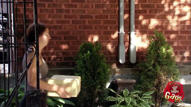 Face Door Knocker Comes to Life...VERY FUNNY VIDEO