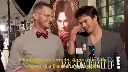 Ian Somerhalder fala sobre Vampire Diaries e Nina Dobrev