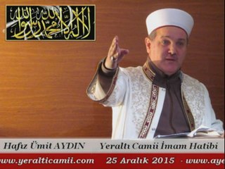 Hafız Ümit AYDIN / Yeraltı Camii İmam Hatibi & Cuma Vaazı