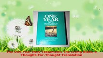 Read  The One Year New Testament The Living Bible a ThoughtForThought Translation EBooks Online