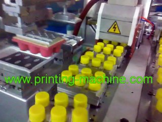 automatic bottle cap pad printing machine from DSTAR machine