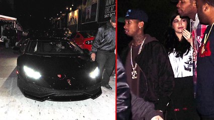 Tyga and Kylie Jenner Seen Out in Tyga's Brand New Lambo! 2016