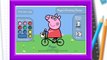 juegos para niños Pinta a Peppa Pig y su bicicleta - Peppa Pig with her bike Peppa pig juegos