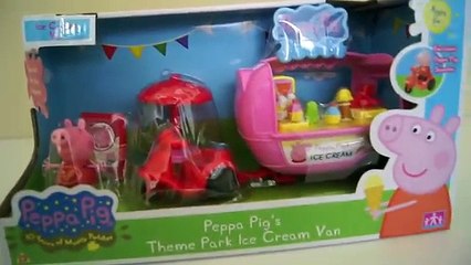 Ice cream Peppa Pig Toy: Peppa Pig’s Theme Park Ice Cream Van with Peppa Pig’s Friends pig