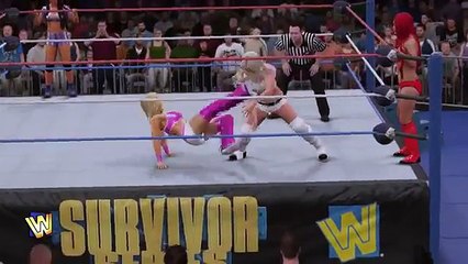 WWE 2k16 - Ivory and Torrie Wilson VS Eva Marie and Maryse