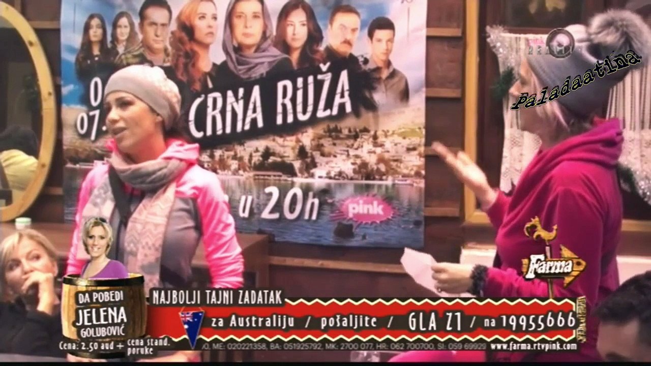 Farma 6/Jelena Golubovic pozdravlja zatvore sir...