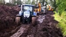 Tractors stuck in mud videos 2015 [#6]