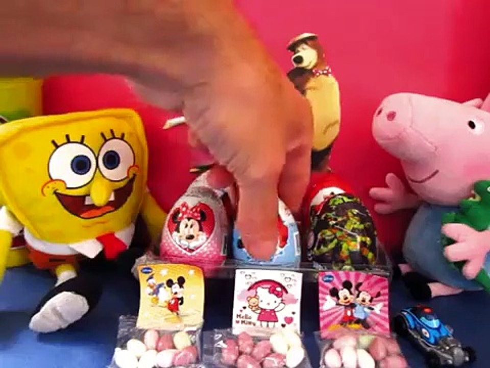 Маша и Медведь Masha i Medved Disney Cars Sponge Bob Peppa Pig Toys Frozen Kinder Surprise