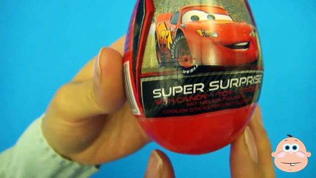 Disney Pixar Cars Collectable Candy Toy Set Super Surprise Kinder Eggs Opening Unboxing & Unwrapping