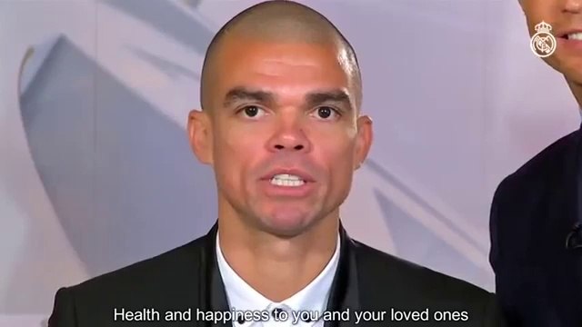 Cristiano Ronaldo and Pepe wish all of the Madridistas a very Merry Christmas