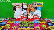 Unboxing Kinder Surprise Eggs Penguins Madagascar Dog Series Party (1080p)