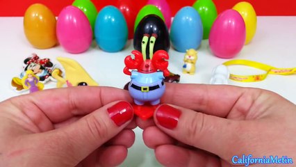 Surprise Eggs Spider-Man Teletubbies SpongeBob Hot wheels Ben 10 Minnie Mouse Dragon Ball Disney (720p)
