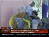 Anciana de 106 años desea al pueblo dominicano una feliz navidad