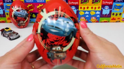 Surprise Eggs Cars 2 Puzzle Disney Pixar Toys (1080p)