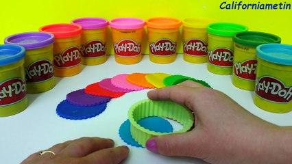 Play Doh How To Make Rainbow Flower Lollipop (1080p)