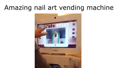 Amazing Nail Art Vending Machine