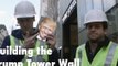 Watch Two Guys Attempt to Build a Wall Around Trump Tower