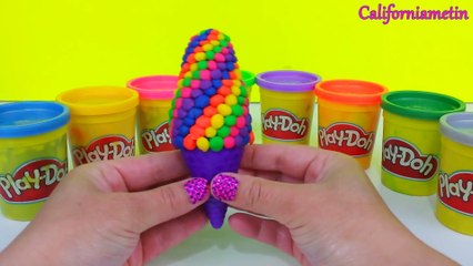 Play Doh Surprise Rainbow Ice Cream Dippin Dots Teletubbies Mickey Mouse Toy (1080p)