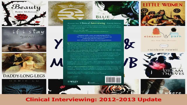 Read Clinical Interviewing 20122013 Update Ebook Free