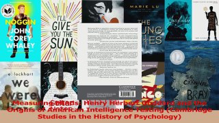 Read  Measuring Minds Henry Herbert Goddard and the Origins of American Intelligence Testing Ebook Free