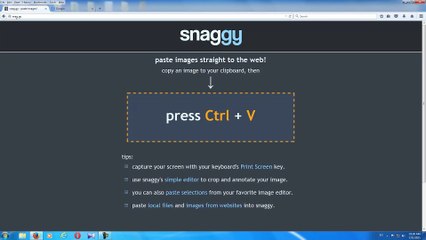 Paste Screenshot/Images Straight To The Web !