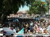 Argentinos llaman a defender la economía ante medidas neoliberales