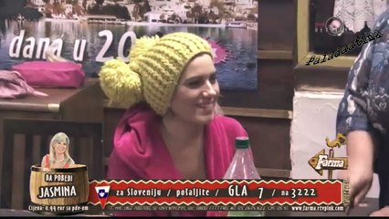 Farma 6/Tamara, Aca, Jelena, Gabi, Milos pozdravljalju Jelenine fanove "Golubare" "Titoiste"....